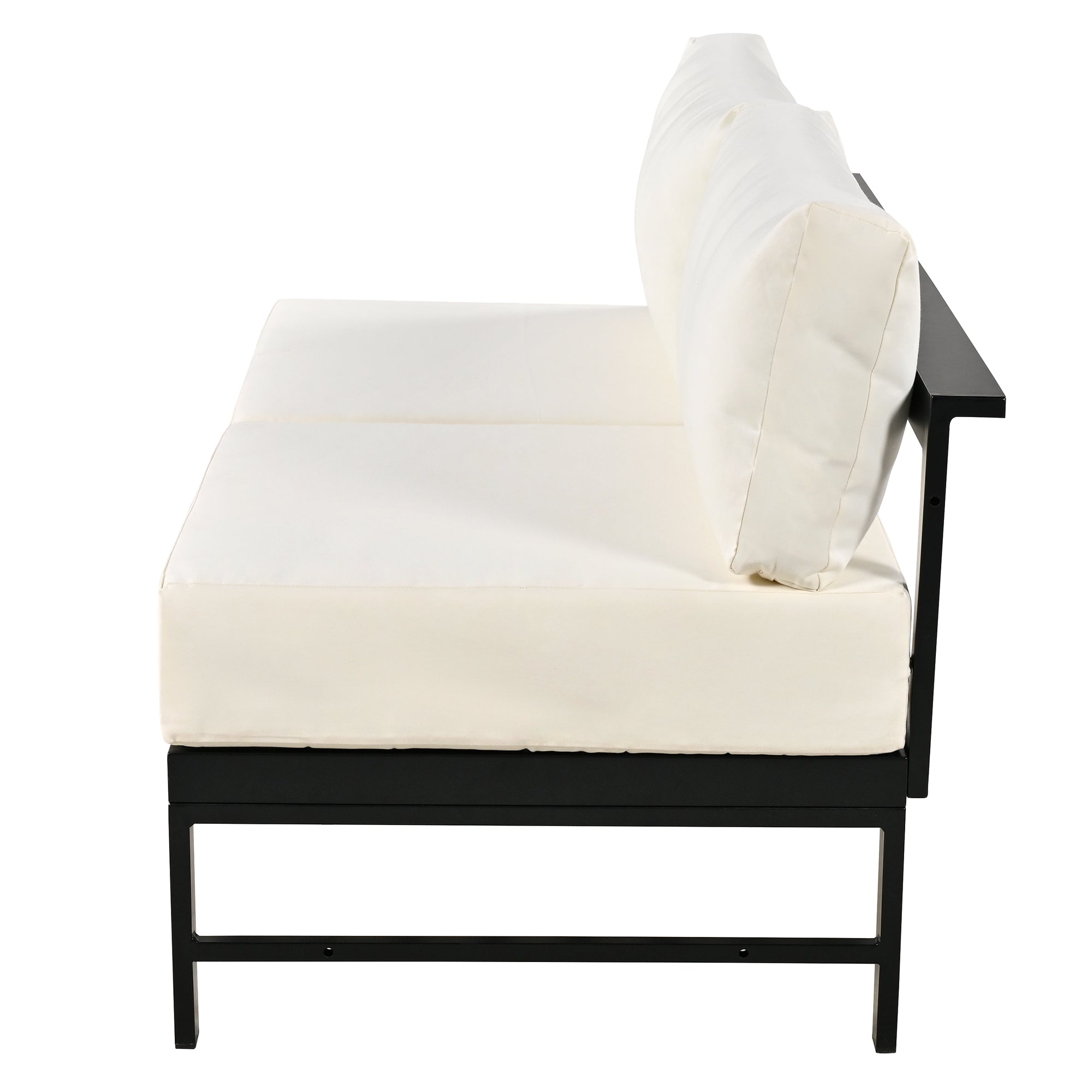 Ensemble de canapés d'angle d'extérieur en forme de U Walker Edison 