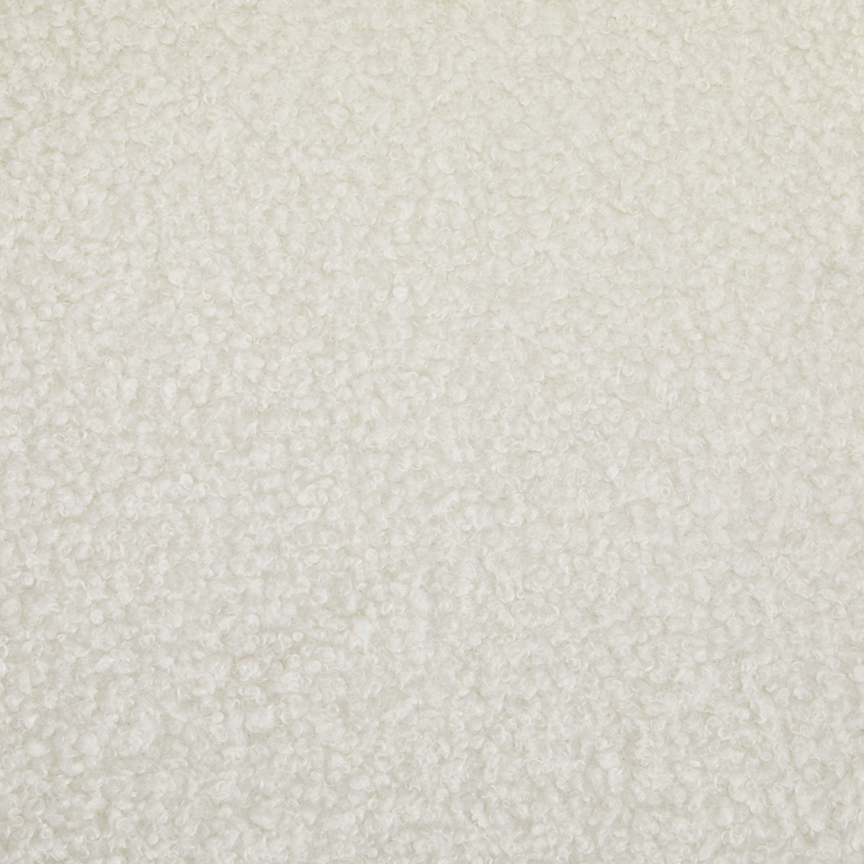 Lot de 2 chaises de salle à manger blanches bouclées avec dossier coussin et structure en bois massif