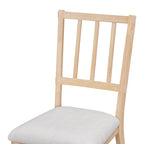 Walker Edison | Charmant ensemble de salle à manger rustique rond 5 pièces avec chaises et banc incurvé 