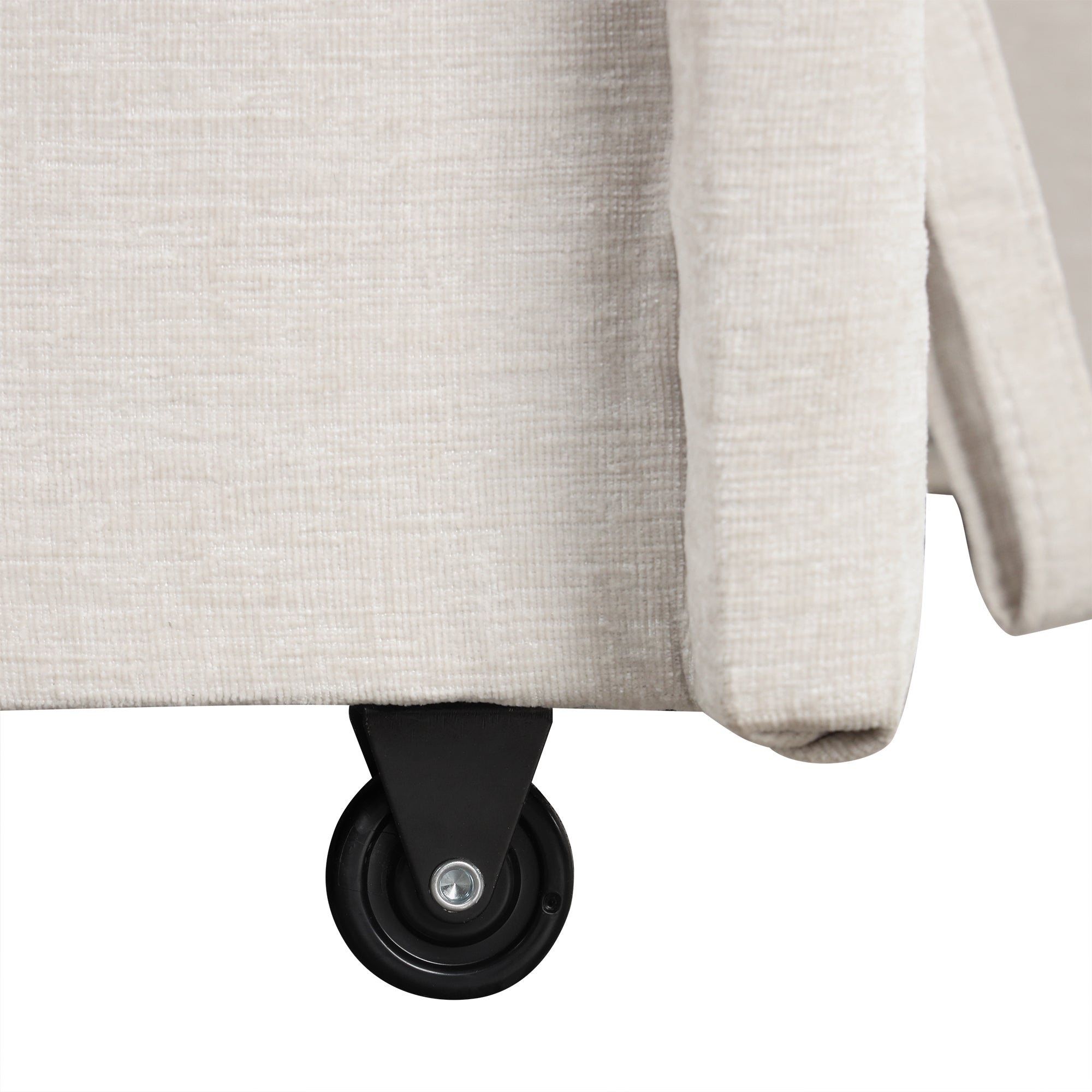 Walker Edison | Canapé d'angle modulaire en forme de L avec rangement et ports USB 