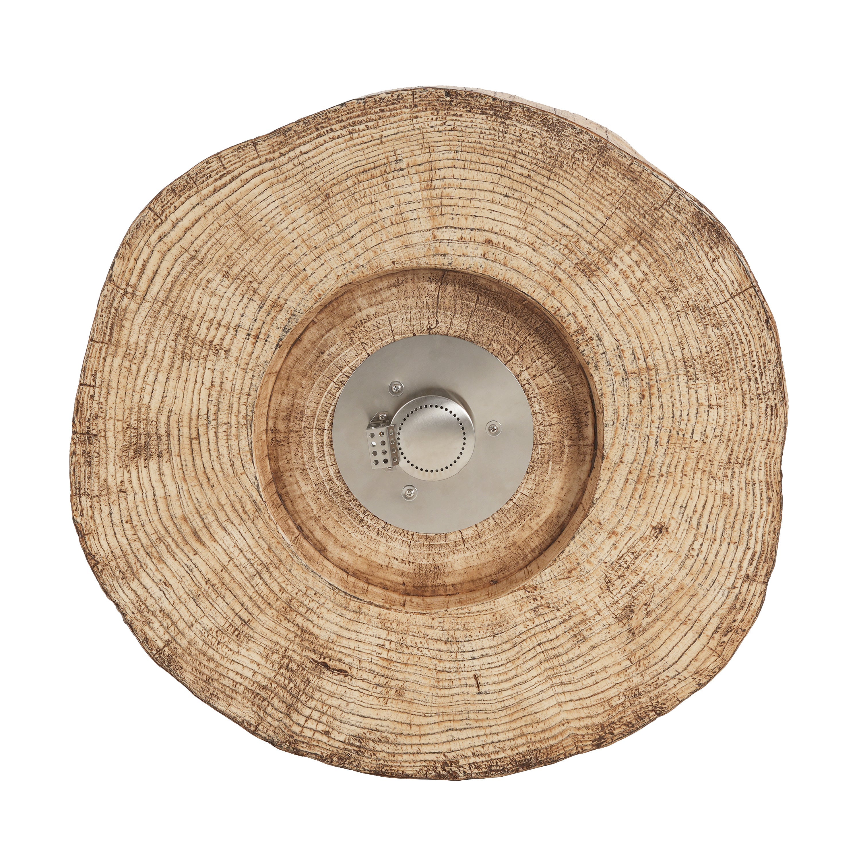 Walker Edison | Foyer extérieur au propane MGO à motif bois pour patio