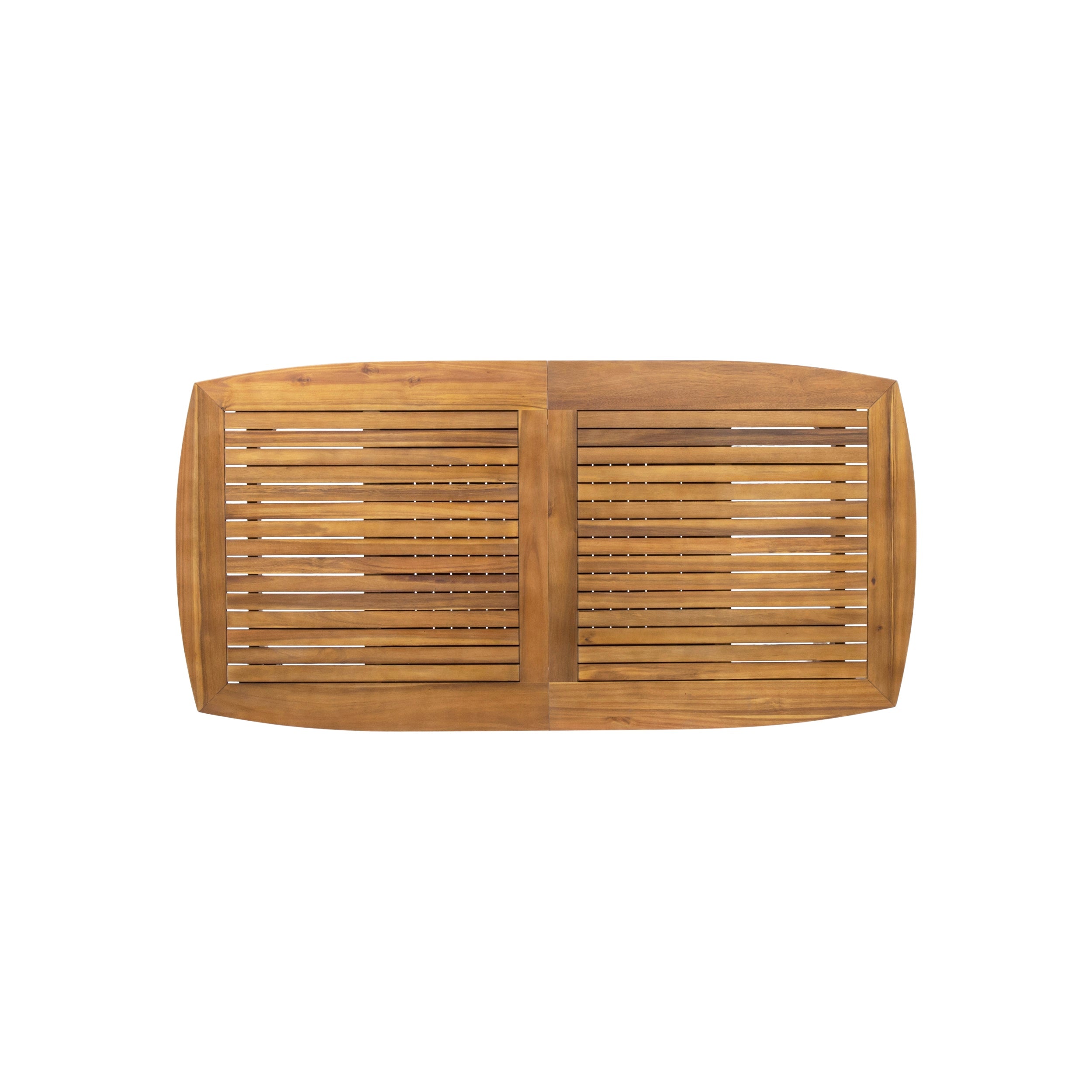 Walker Edison | Ensemble de salle à manger d'extérieur extensible en bois d'acacia avec 6 chaises