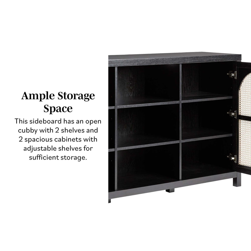 Buffet/meuble TV en rotin Sasha 58