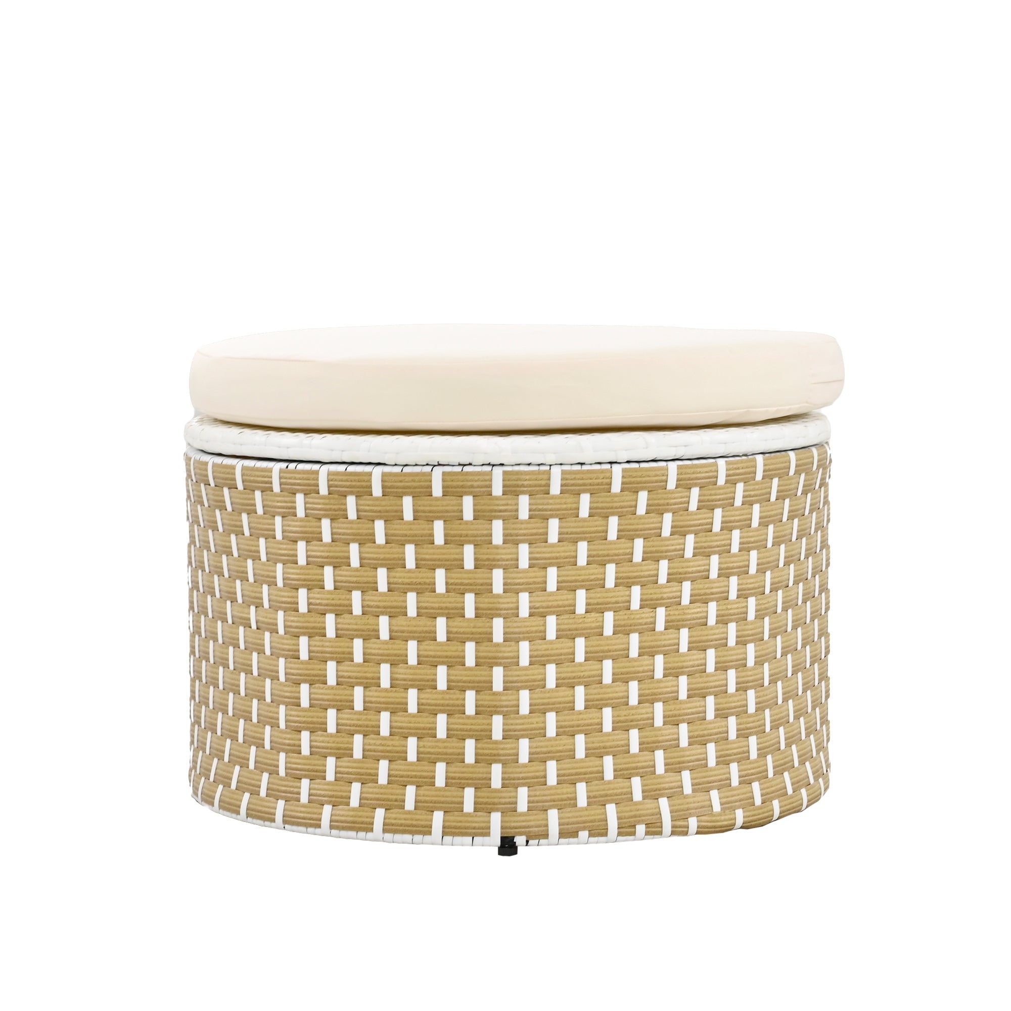 Walker Edison | Ensemble de canapés de jardin modulaires ronds pour bain de soleil