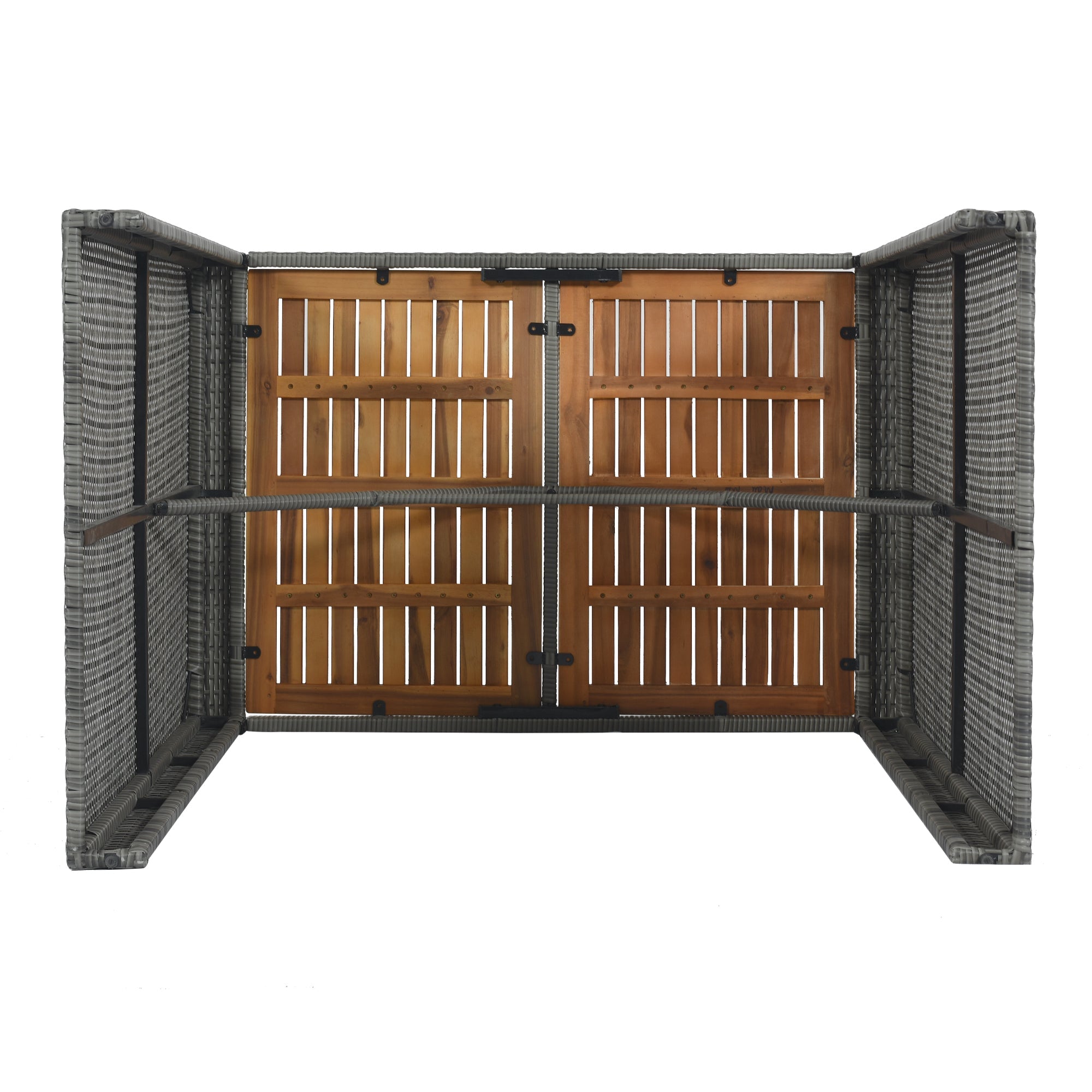 Walker Edison | Ensemble de bar extérieur en osier 5 pièces