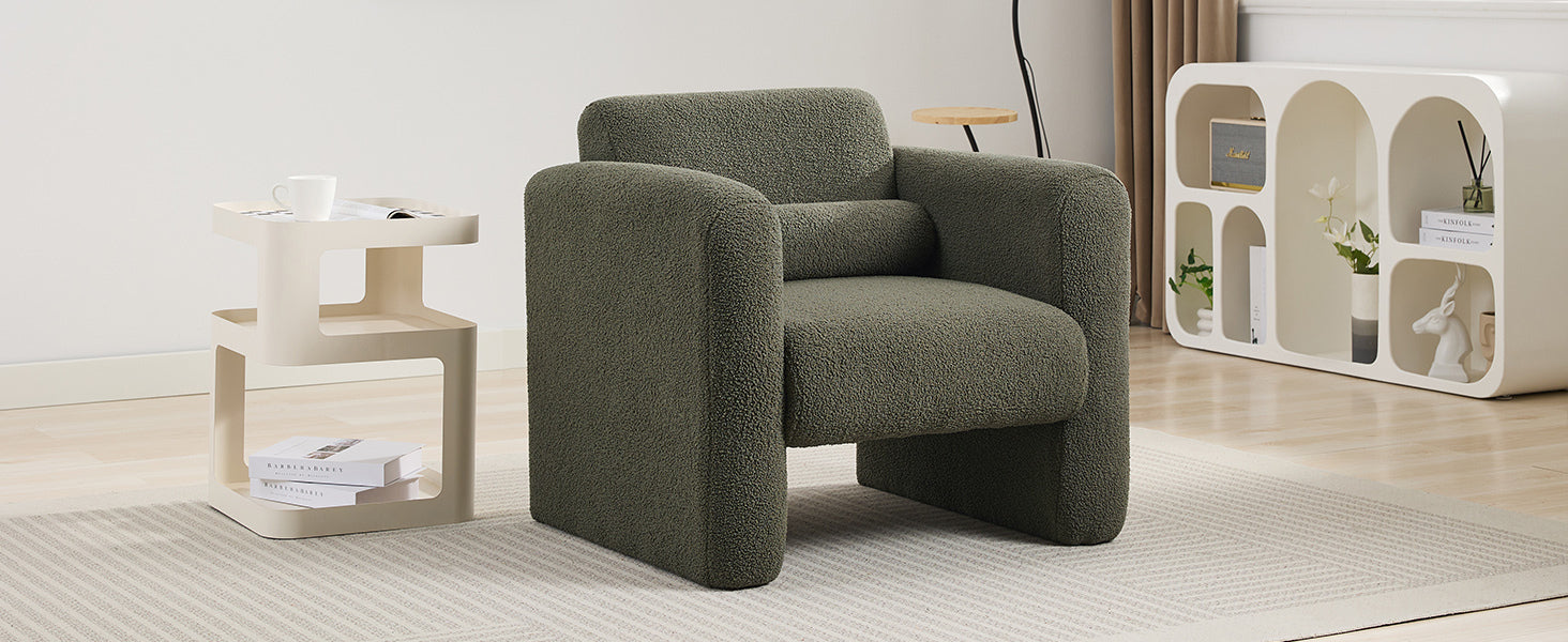 Walker Edison | Fauteuil d'appoint Sherpa Modern Cloud