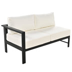 Ensemble de canapés d'angle d'extérieur en forme de U Walker Edison 