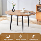 Ensemble table et chaises extensibles modernes pour 6 personnes avec chaises en PU