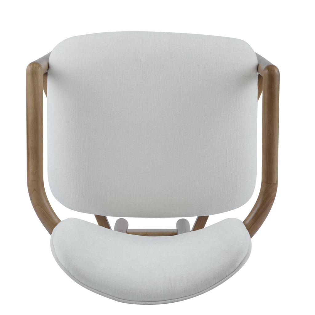 Walker Edison | Ensemble de 2 chaises de salle à manger modernes en bois rembourrées