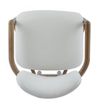 Walker Edison | Ensemble de 2 chaises de salle à manger modernes en bois rembourrées