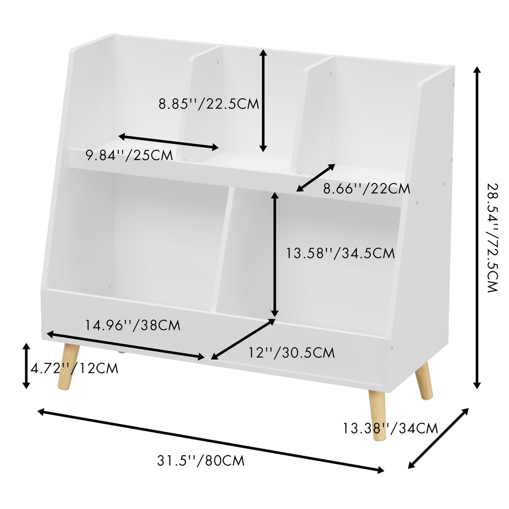 Walker Edison | Bibliothèque et rangement pour jouets pour enfants