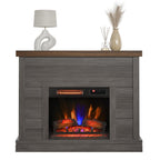 Duraflame ? Cheminée électrique murale à lambris de style ferme