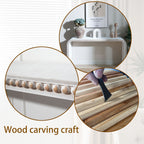 Table console d'entrée Walker Edison | Curve Design blanc délavé 59 