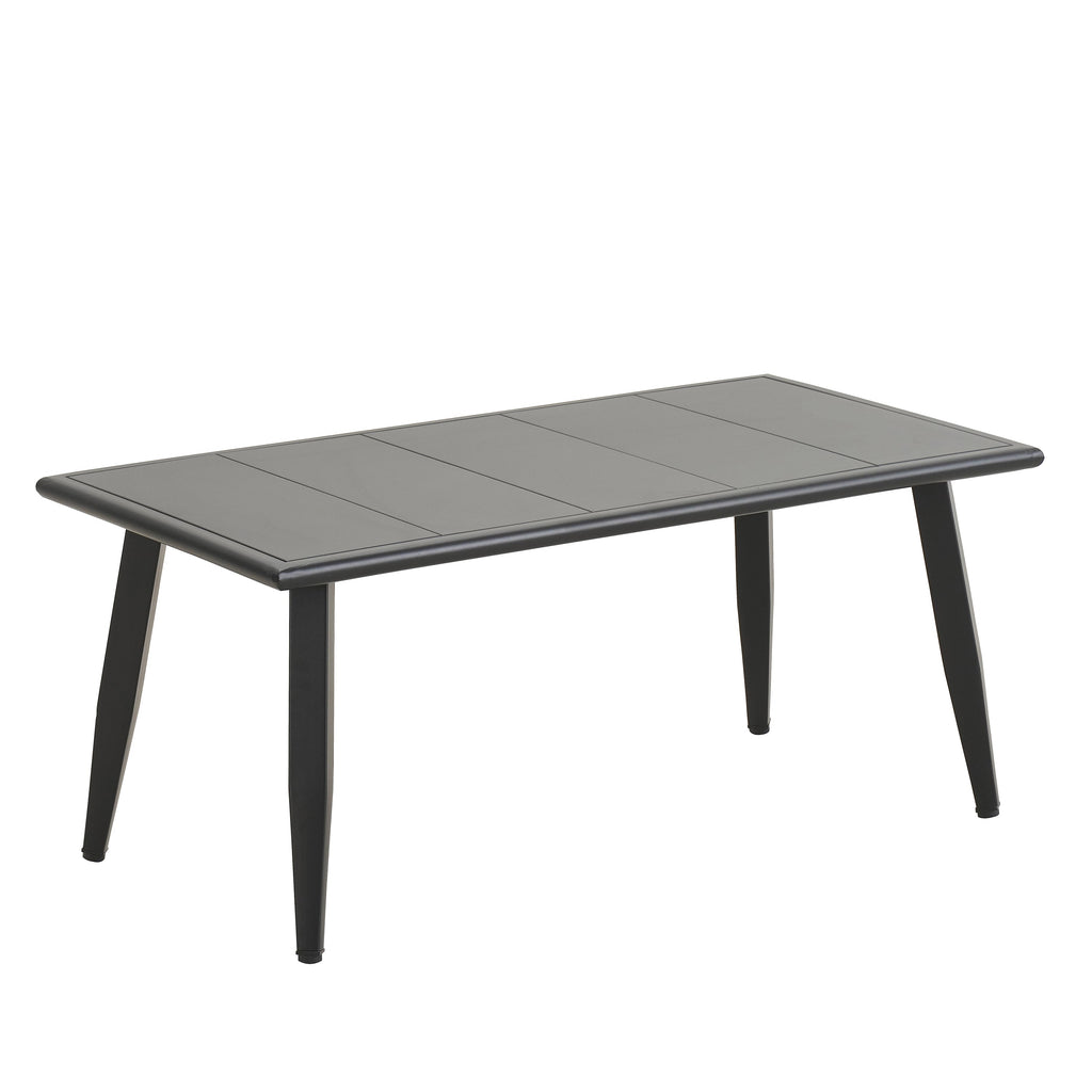 Ensemble de mobilier de patio extérieur au design métallique incurvé 