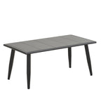 Ensemble de mobilier de patio extérieur au design métallique incurvé 