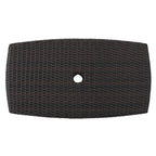 Table basse d'extérieur en osier Walker Edison |