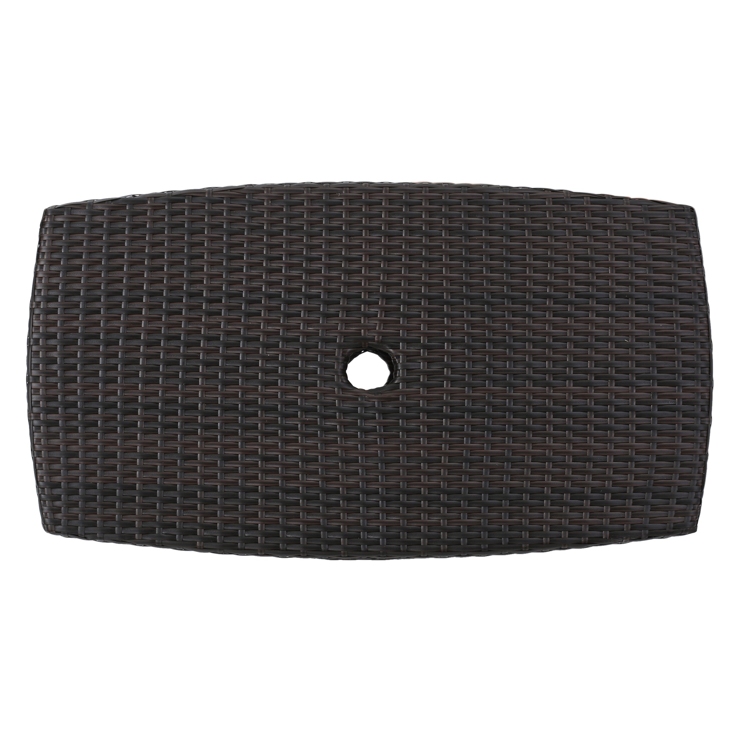 Table basse d'extérieur en osier Walker Edison |