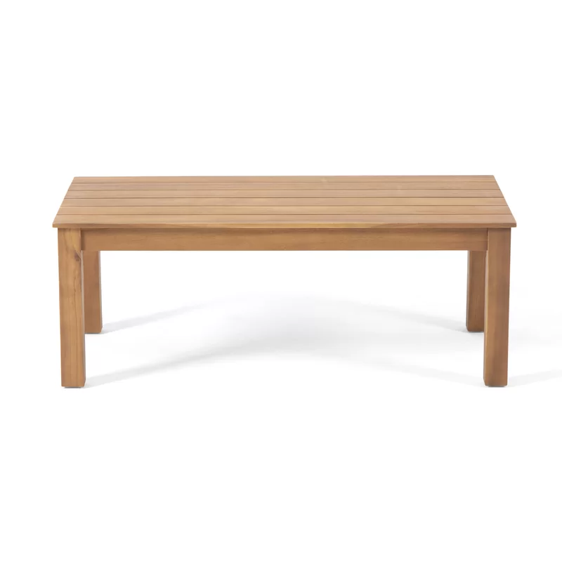 Walker Edison | Ensemble de conversation 4 places en bois d'acacia pour l'extérieur avec table basse