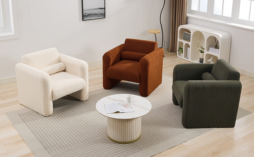 Walker Edison | Fauteuil d'appoint Sherpa Modern Cloud