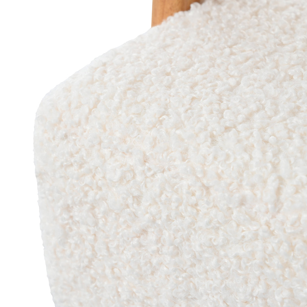 Walker Edison | Fauteuil d'appoint en forme de tonneau Boucle 