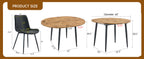 Ensemble table et chaises extensibles modernes pour 6 personnes avec chaises en PU