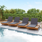 Walker Edison | Bain de soleil en teck