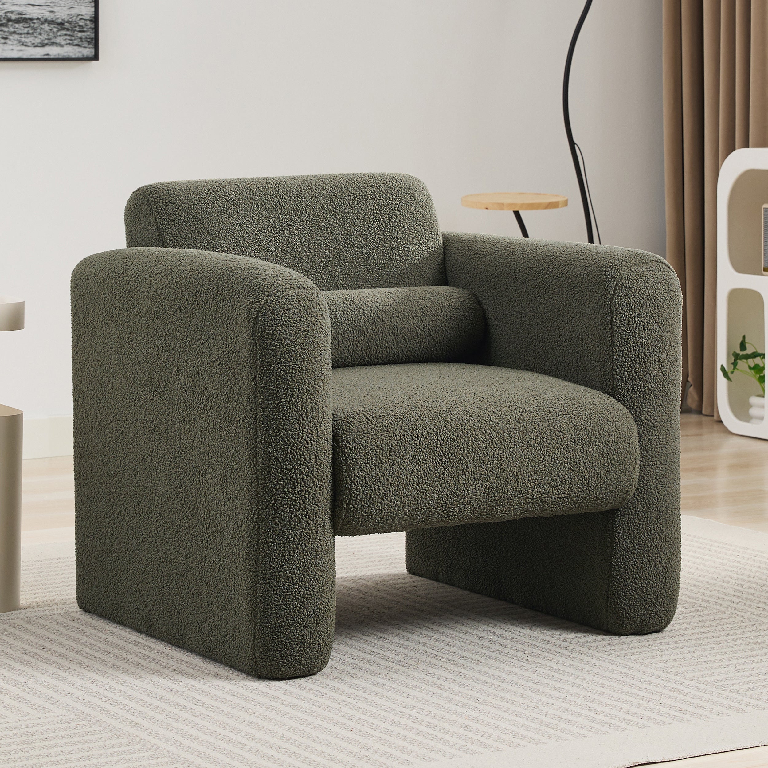 Walker Edison | Fauteuil d'appoint Sherpa Modern Cloud