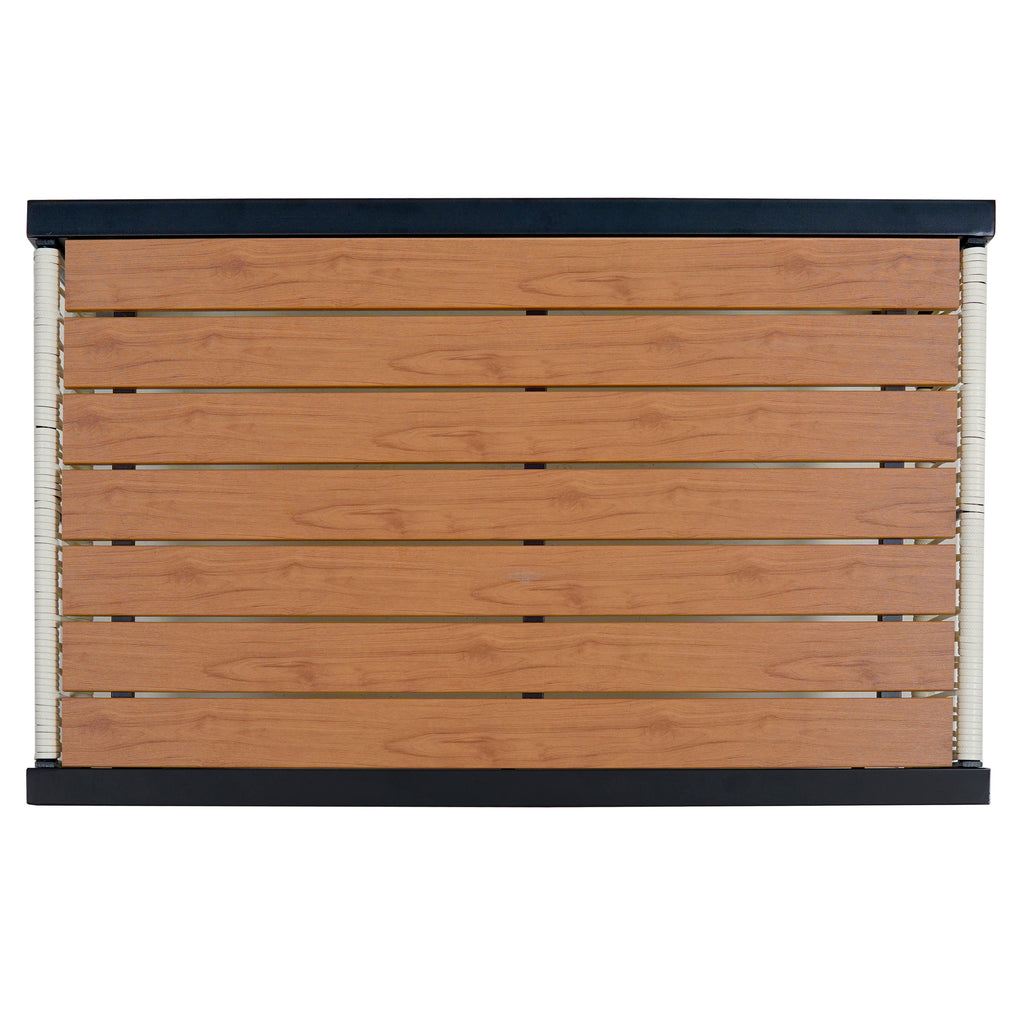 Walker Edison | Ensemble canapé d'extérieur en fer forgé au design moderne avec table basse 