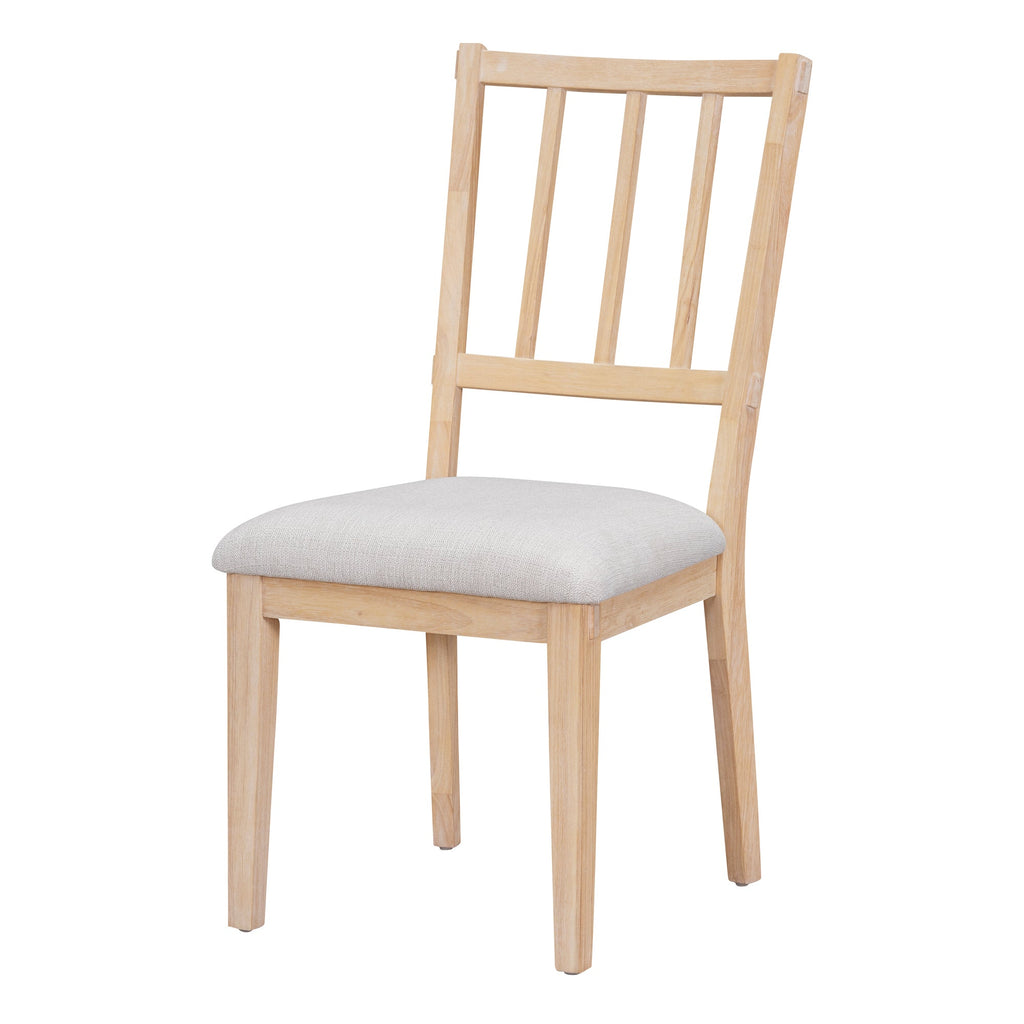 Walker Edison | Charmant ensemble de salle à manger rustique rond 5 pièces avec chaises et banc incurvé 