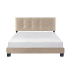 Walker Edison | Lit plateforme en velours Queen