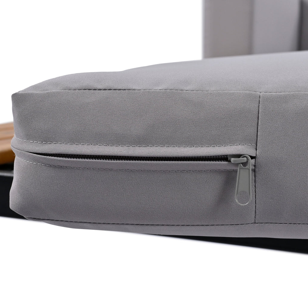 Walker Edison | Lit de jour moderne pour terrasse avec tables d'appoint en bois