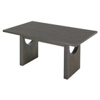 Walker Edison | Ensemble table et chaises rétro en bois 7 pièces pour 6 personnes, 152 cm, avec chaises rembourrées 