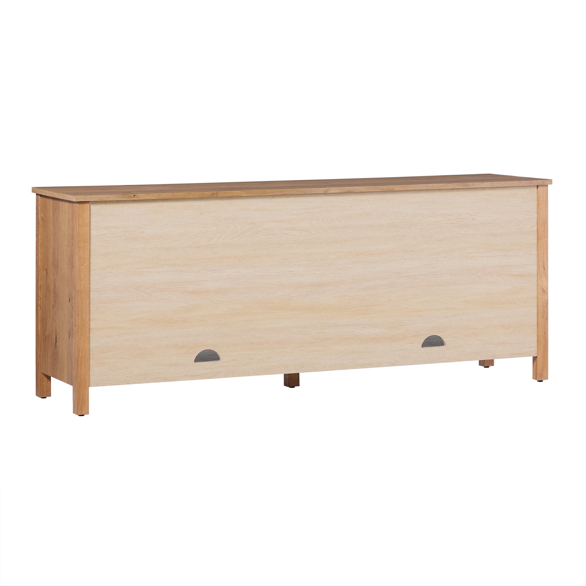 Buffet/meuble TV Harlow traditionnel à porte vitrée, montage facile