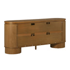 Buffet/meuble TV Maya moderne en bois courbé 70 cm