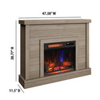 Duraflame ? Cheminée électrique avec manteau de cheminée mural en lambris