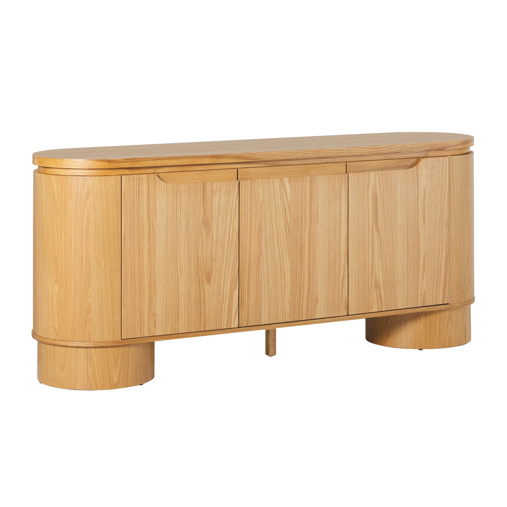 Buffet/meuble TV Maya moderne en bois courbé 70 cm