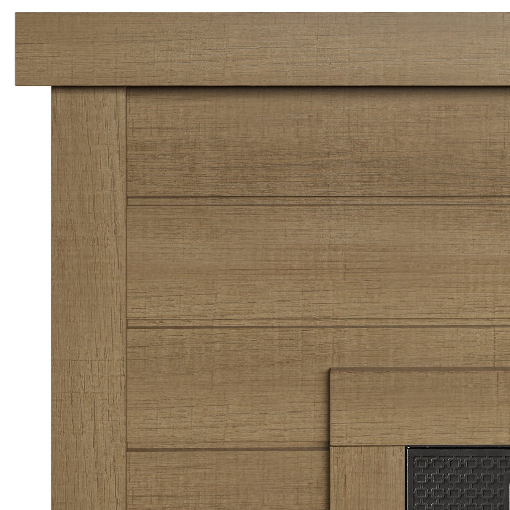 Duraflame ? Cheminée électrique murale à lambris de style ferme