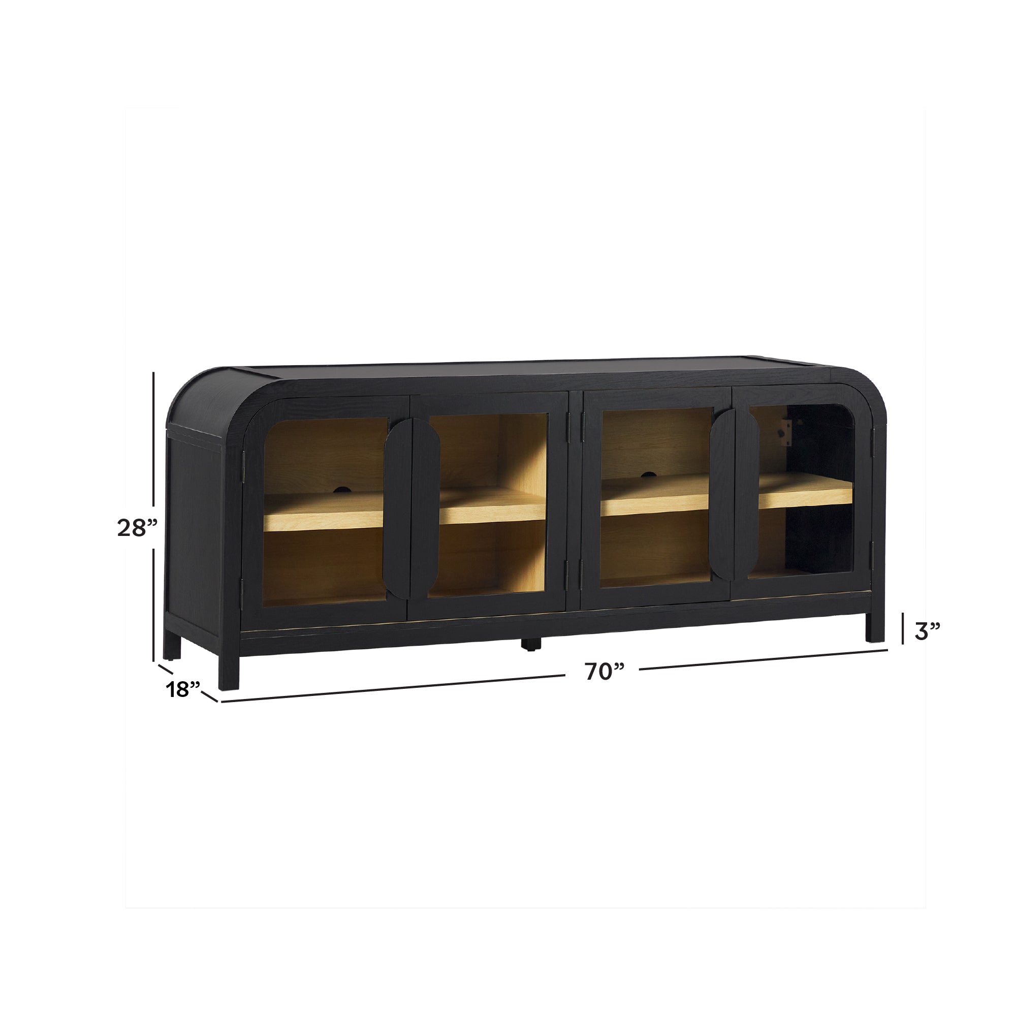 Support TV Chantelle Modern Curve facile à assembler