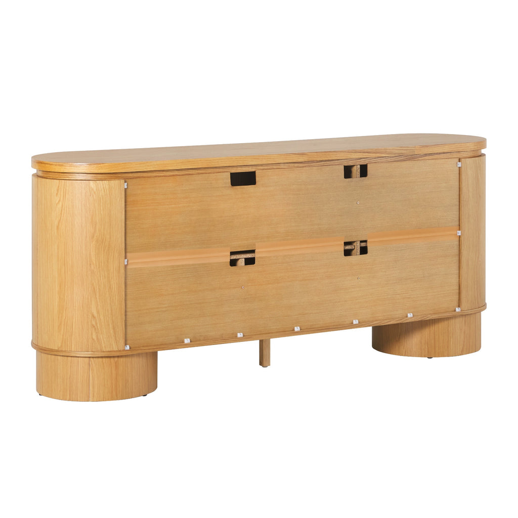 Buffet/meuble TV Maya moderne en bois courbé 70 cm