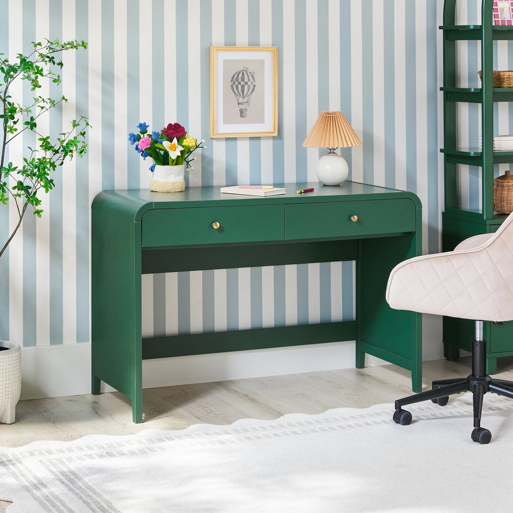 Bureau Zoey au design moderne et incurvé