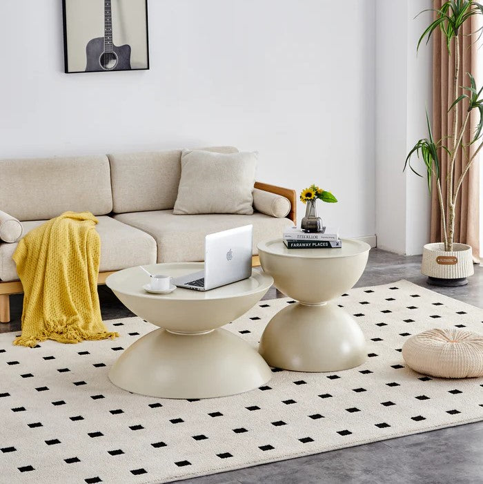 Walker Edison | Ensemble de deux tables basses scandinaves avec rangement