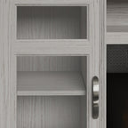 Duraflame ? Meuble TV avec cheminée électrique bicolore en chêne et flammes 3D