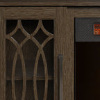 Duraflame ? Meuble TV/console multimédia avec cheminée électrique infrarouge de style ferme moderne et télécommande