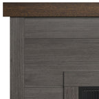 Duraflame ? Cheminée électrique murale à lambris de style ferme