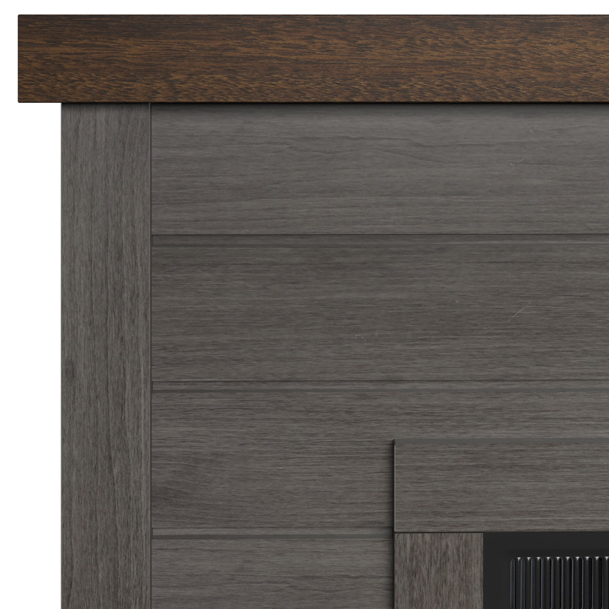 Duraflame ? Cheminée électrique murale à lambris de style ferme