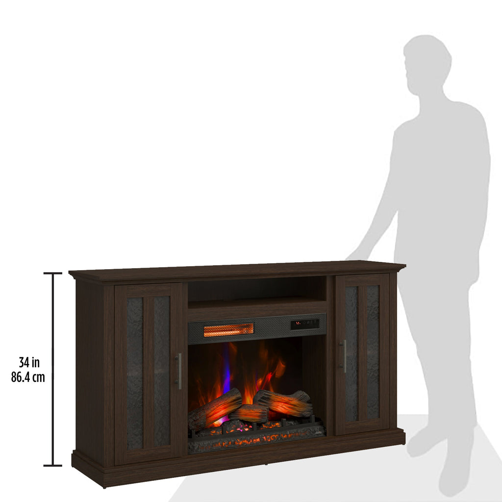 Duraflame ? Meuble TV avec cheminée électrique de style ferme