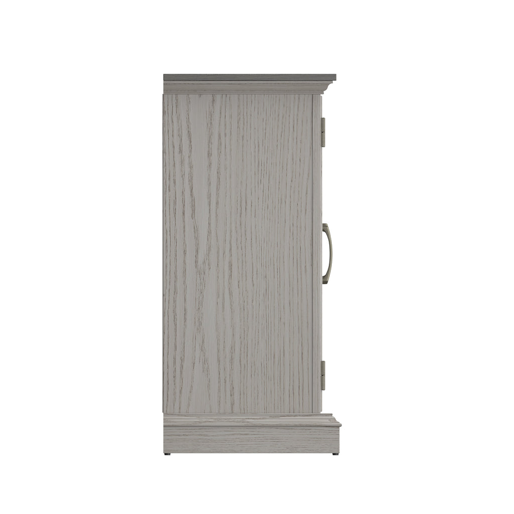 Duraflame ? Meuble TV avec cheminée électrique bicolore en chêne et flammes 3D